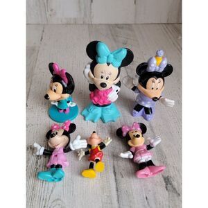 Blue birthday Minnie Mouse girl variety toy set pink accessories